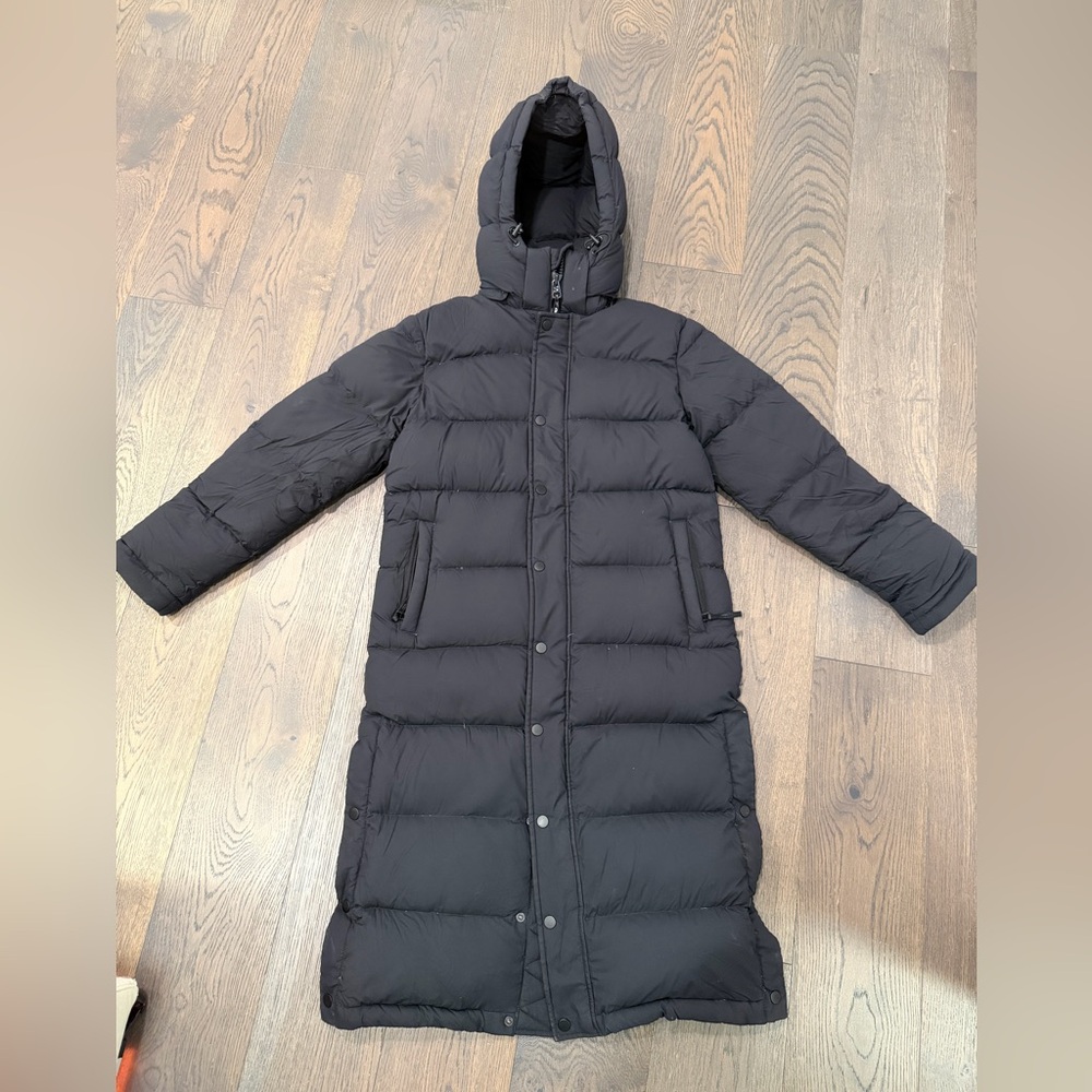 TNA Black Super Puff Jacket 2XS